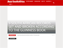 Tablet Screenshot of buzzsouthafrica.com